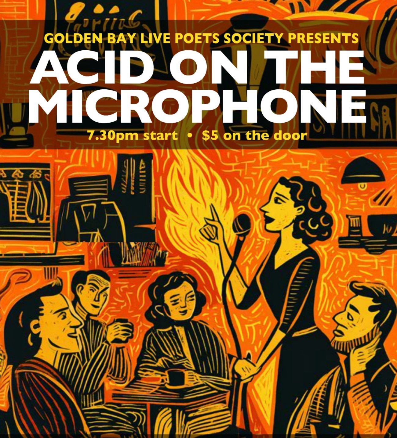 Acid burns the microphone